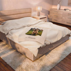 Custom Photo Blanket with Name – Personalized Pet Velveteen Throw