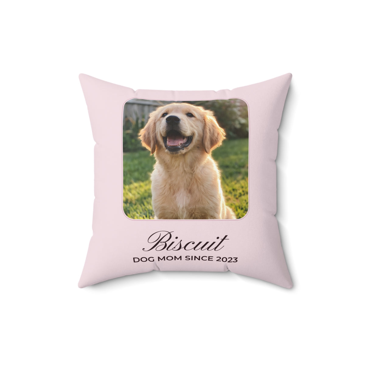 Custom Photo Pillow with Name – Personalized Pet Pillow