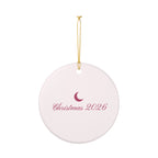 Décoration de Noël photo personnalisée avec prénom – Ornement animal en céramique