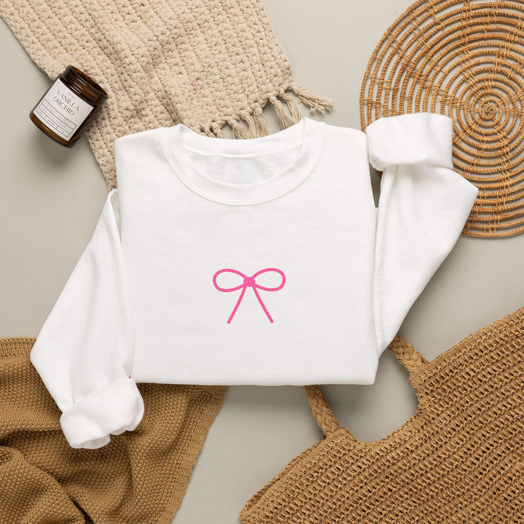 Besticktes Sweatshirt Coquette Bow