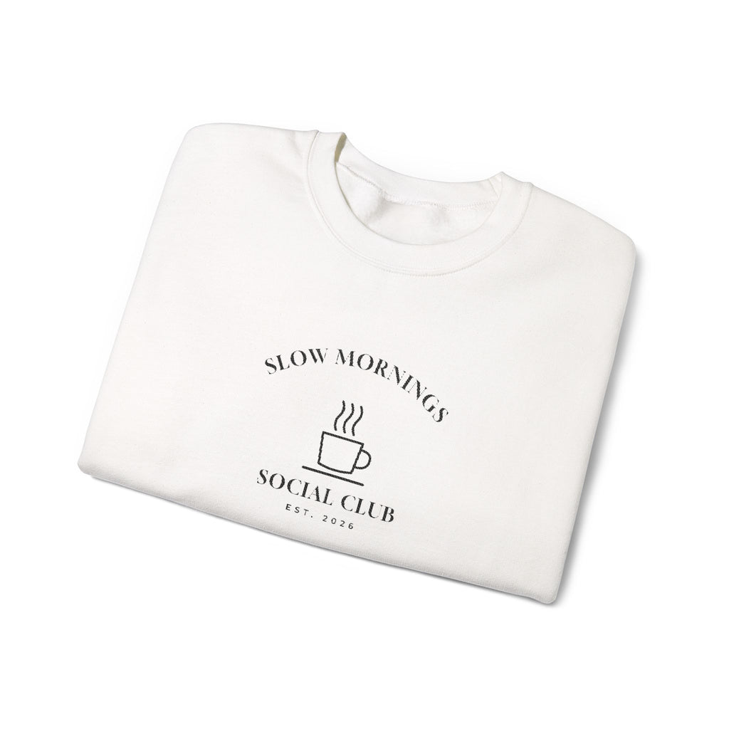 Sudadera bordada Slow Mornings Social Club