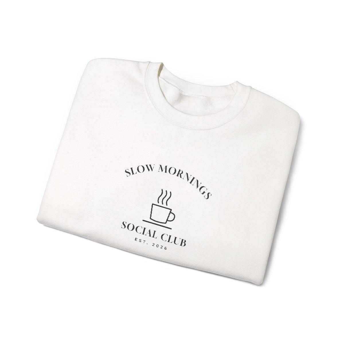 Sudadera bordada Slow Mornings Social Club