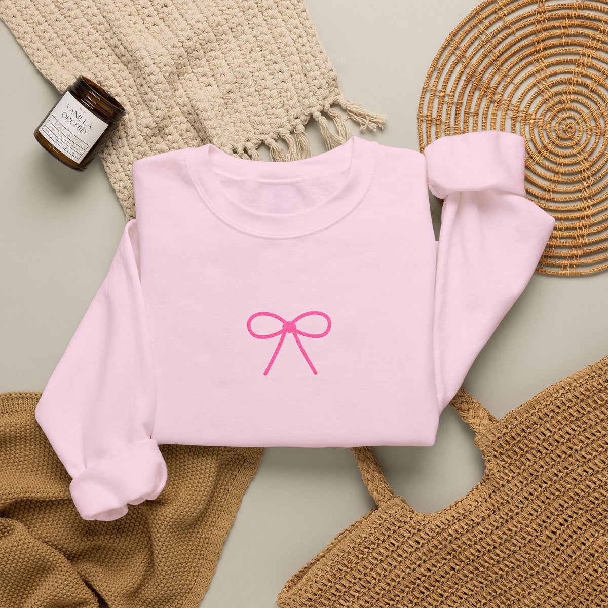 Besticktes Sweatshirt Coquette Bow