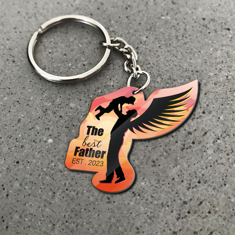 Custom Pet Photo Keychain, example design