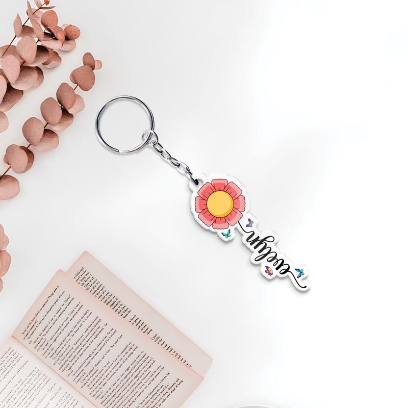 Custom Pet Photo Keychain, example design