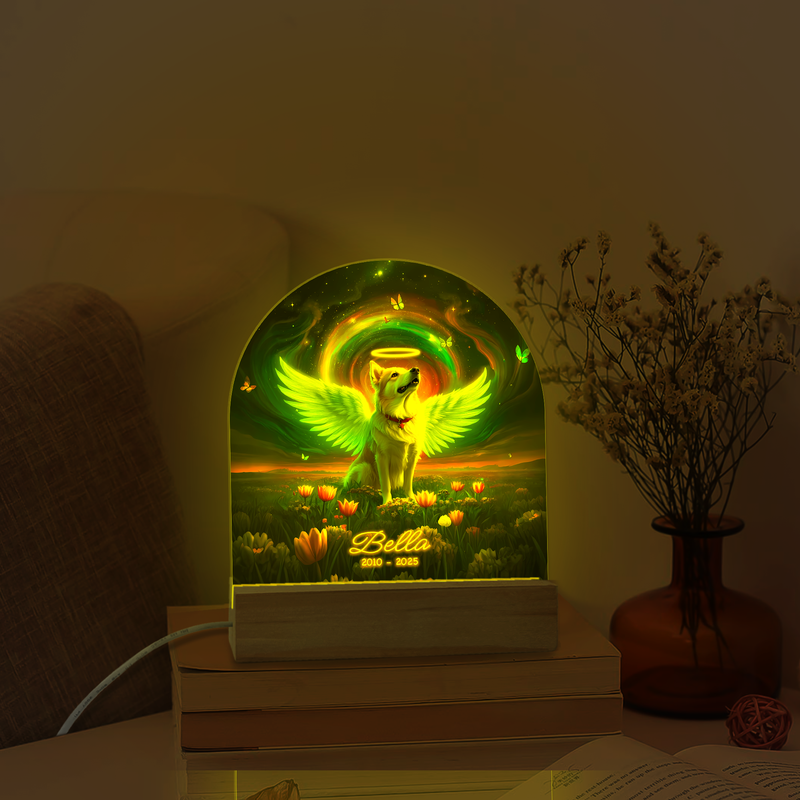 Custom Photo Night Light with Name, example design