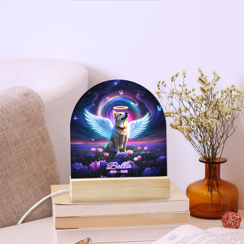 Custom Photo Night Light with Name, example design