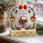 Custom Photo Acrylic Plaque with Name, example design
