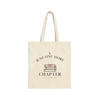 Tote bag Book Club « Just One More Chapter »