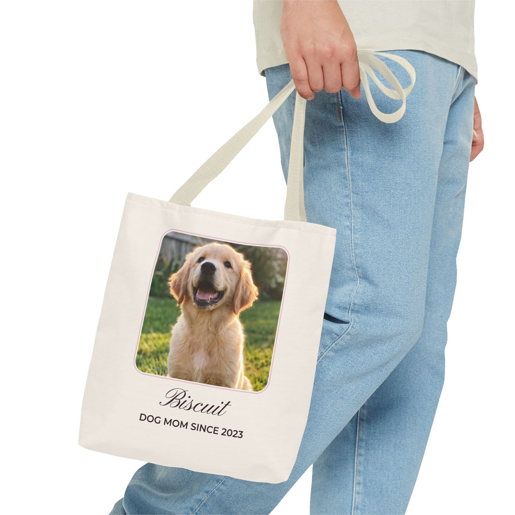 Custom Photo Tote Bag with Name – Personalized Pet Tote