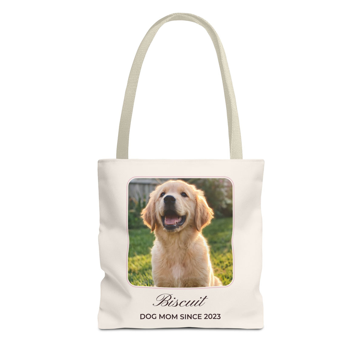 Custom Photo Tote Bag with Name – Personalized Pet Tote