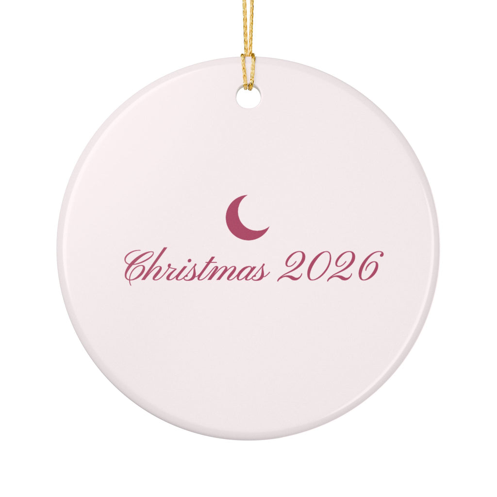 Décoration de Noël photo personnalisée avec prénom – Ornement animal en céramique