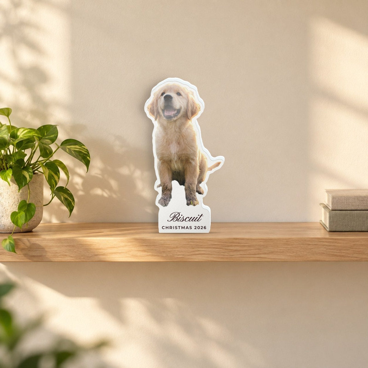 Custom Photo Acrylic Block, Cut to Shape, 5x7, live preview with a sample photo