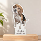Custom Photo Acrylic Plaque with Name, close-up of the personalised print