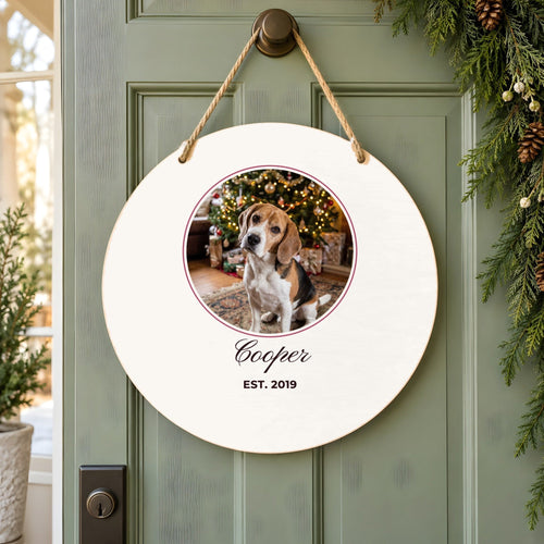 Custom Photo Wood Sign with Name, example personalised design