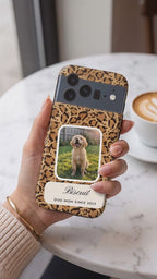 Video: framed design phone case in a café
